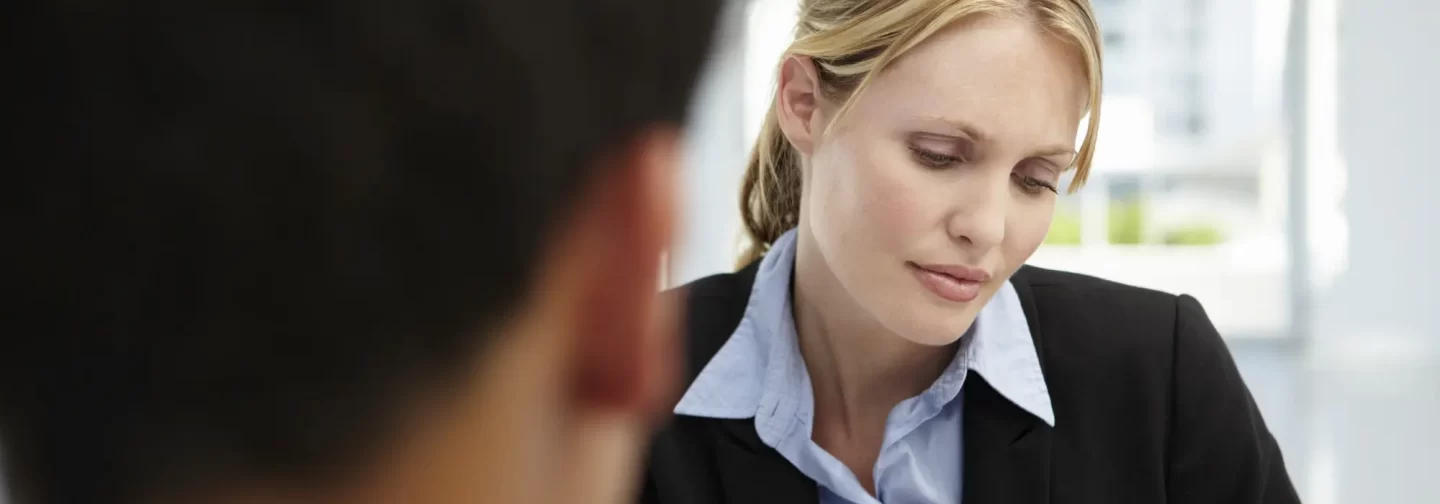 recruiter in disbelief after hearing something during a job interview