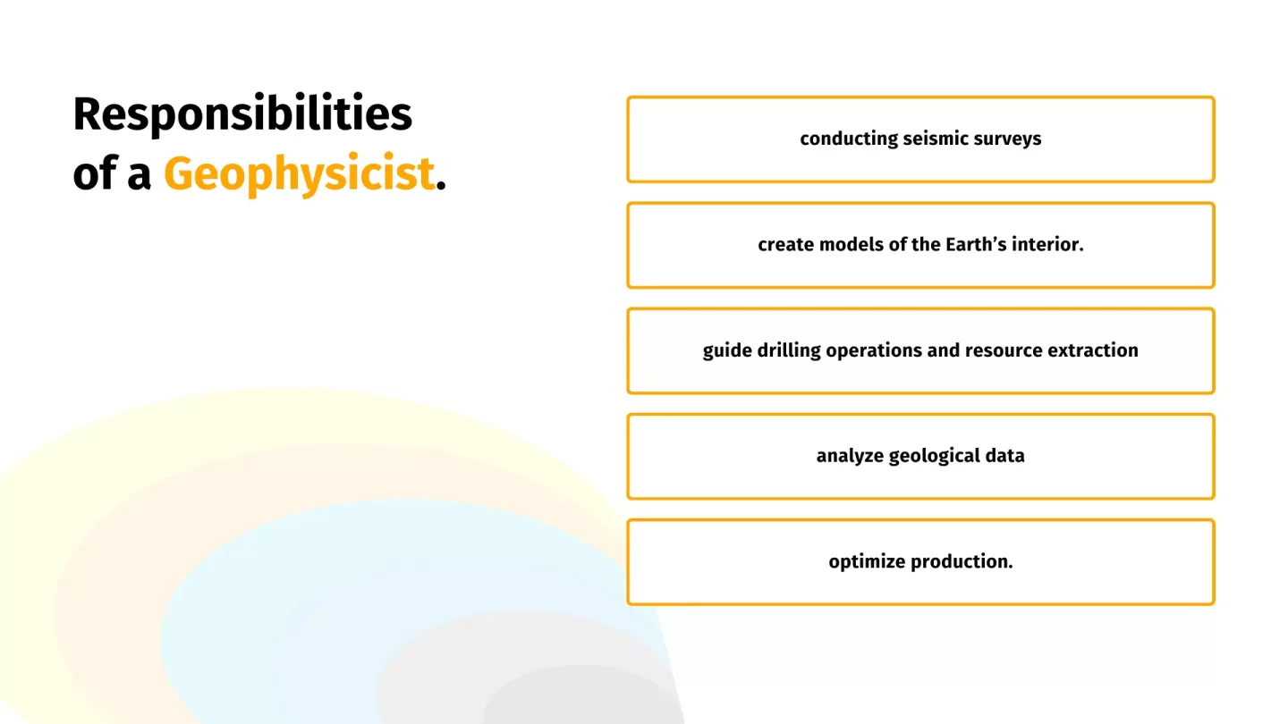 responsibilities of a geophysicist