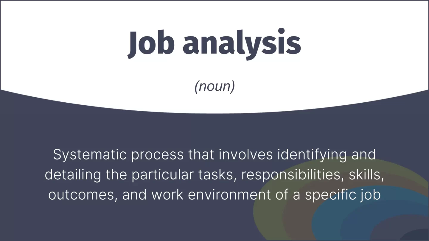 job analysis definition