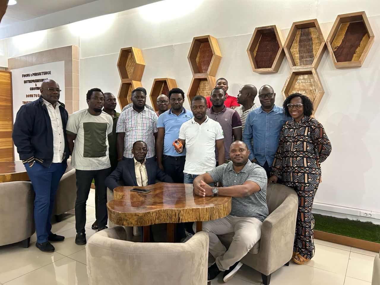 Team at Vaalco energy Gabon after receiving the hydrogen sulfide safety training